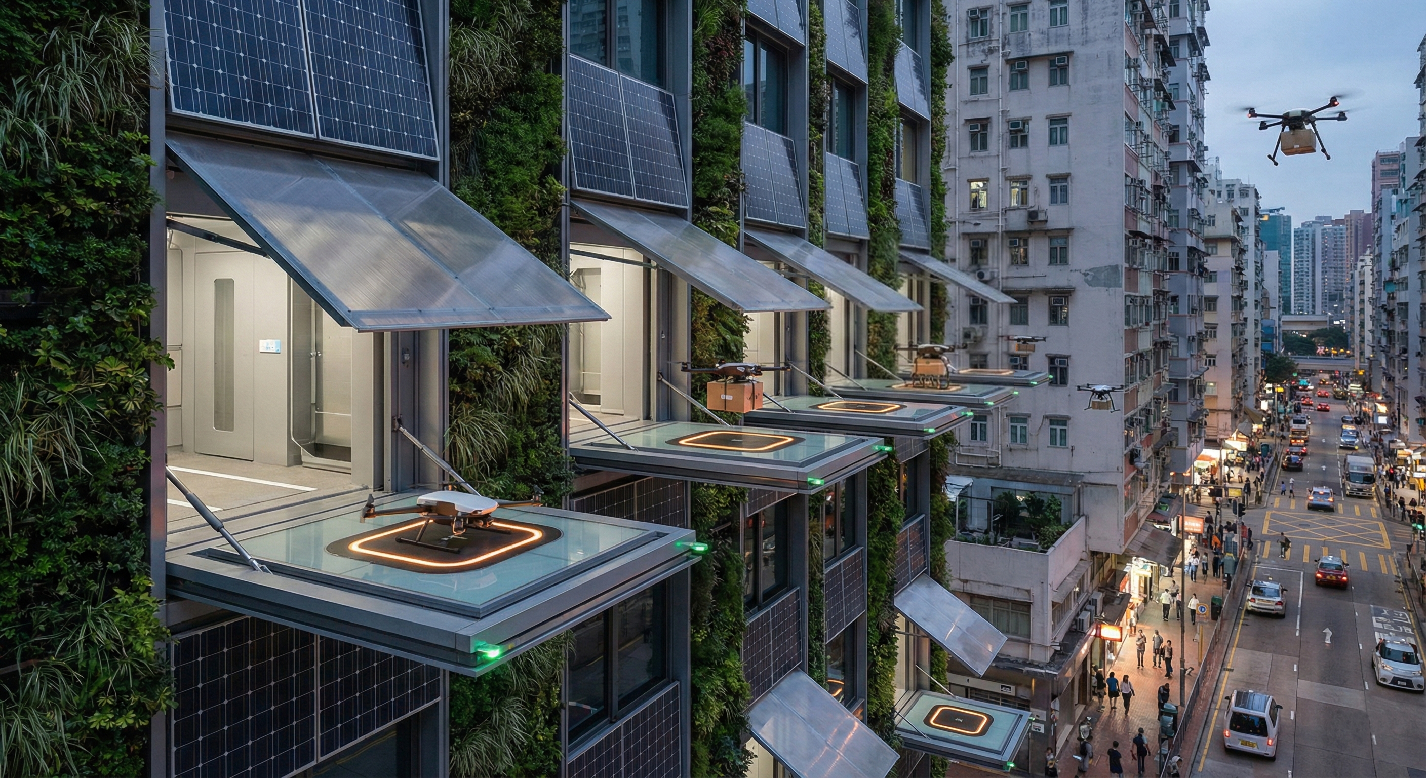 Rooftop Drone Pad Concept